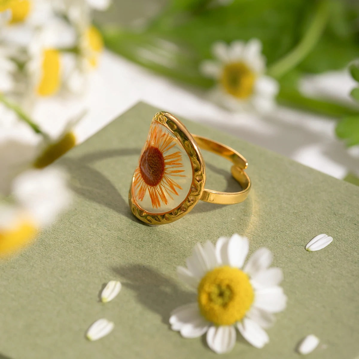 Bague Fleur Rétro