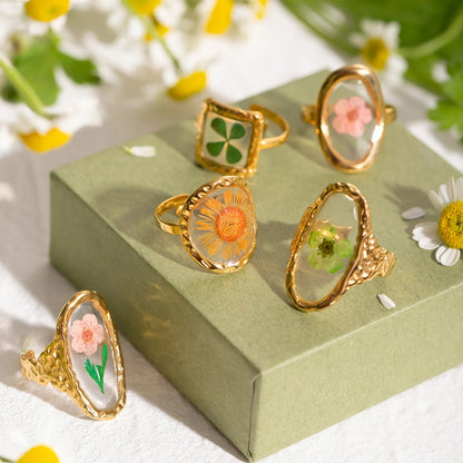 Bague Fleur Rétro