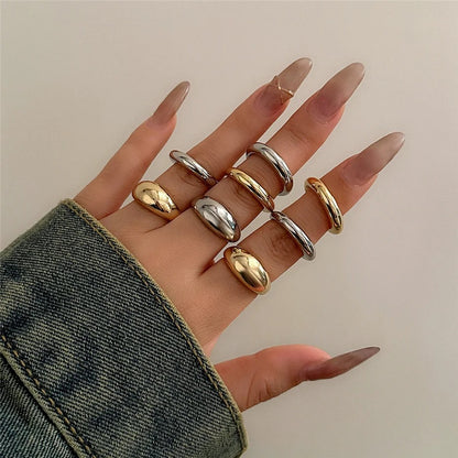 Anneaux de gouttelettes vintage (8 pièces)