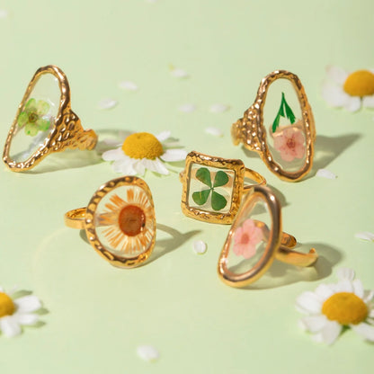 Bague Fleur Rétro