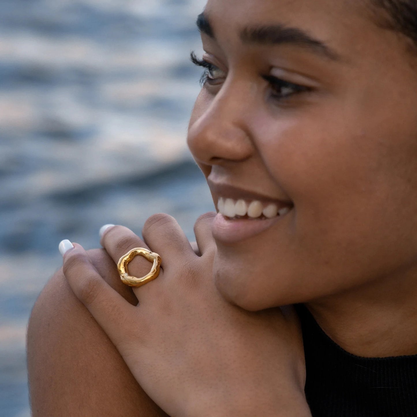 Bague luxueuse en or