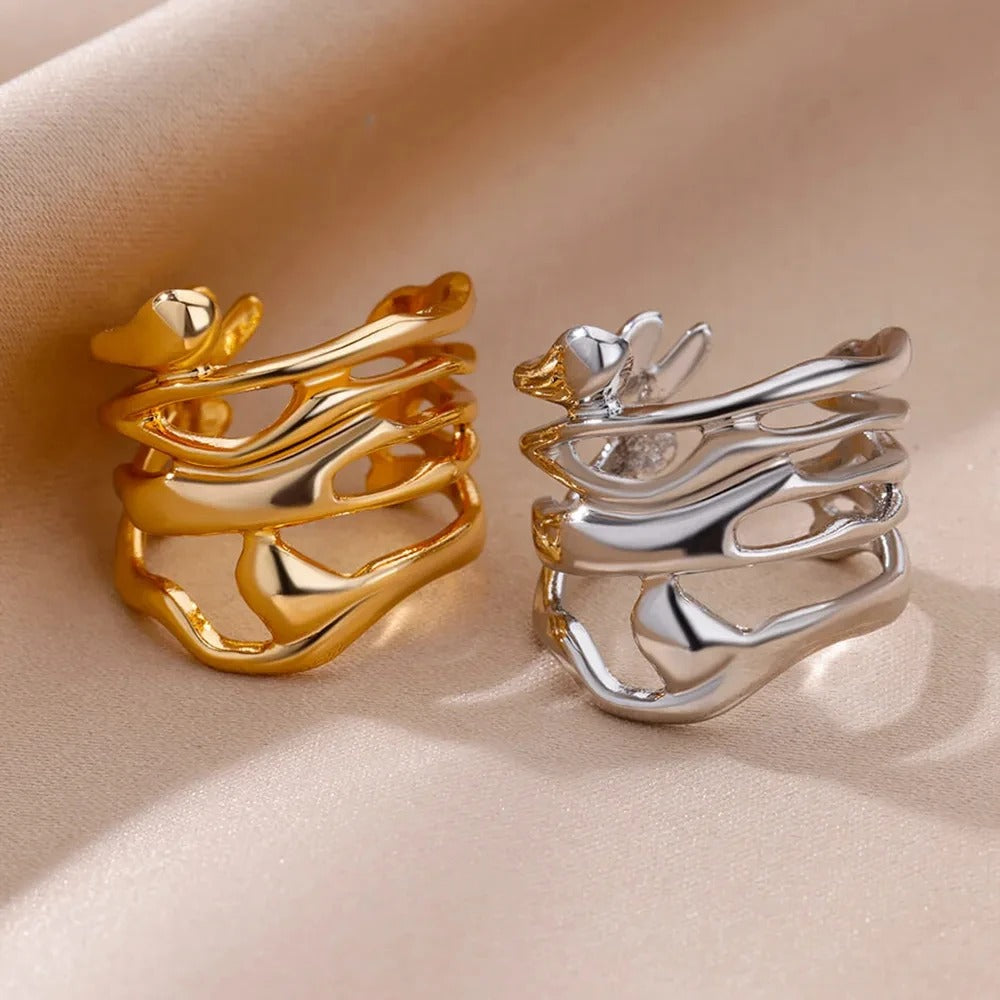 Bague creuse en or