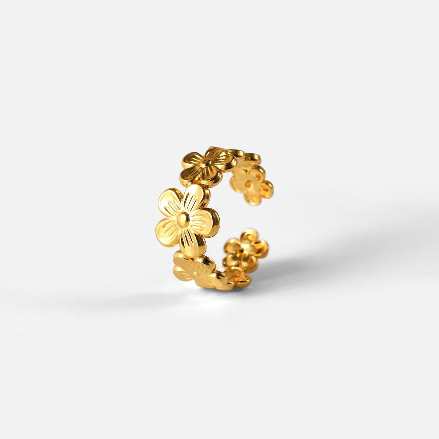 Golden Flower Rings