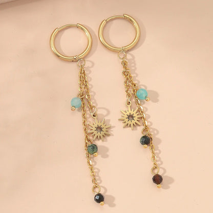 Boucles d'oreilles bohèmes à pampilles