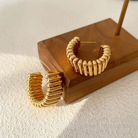 Boucles d'oreilles mode en or