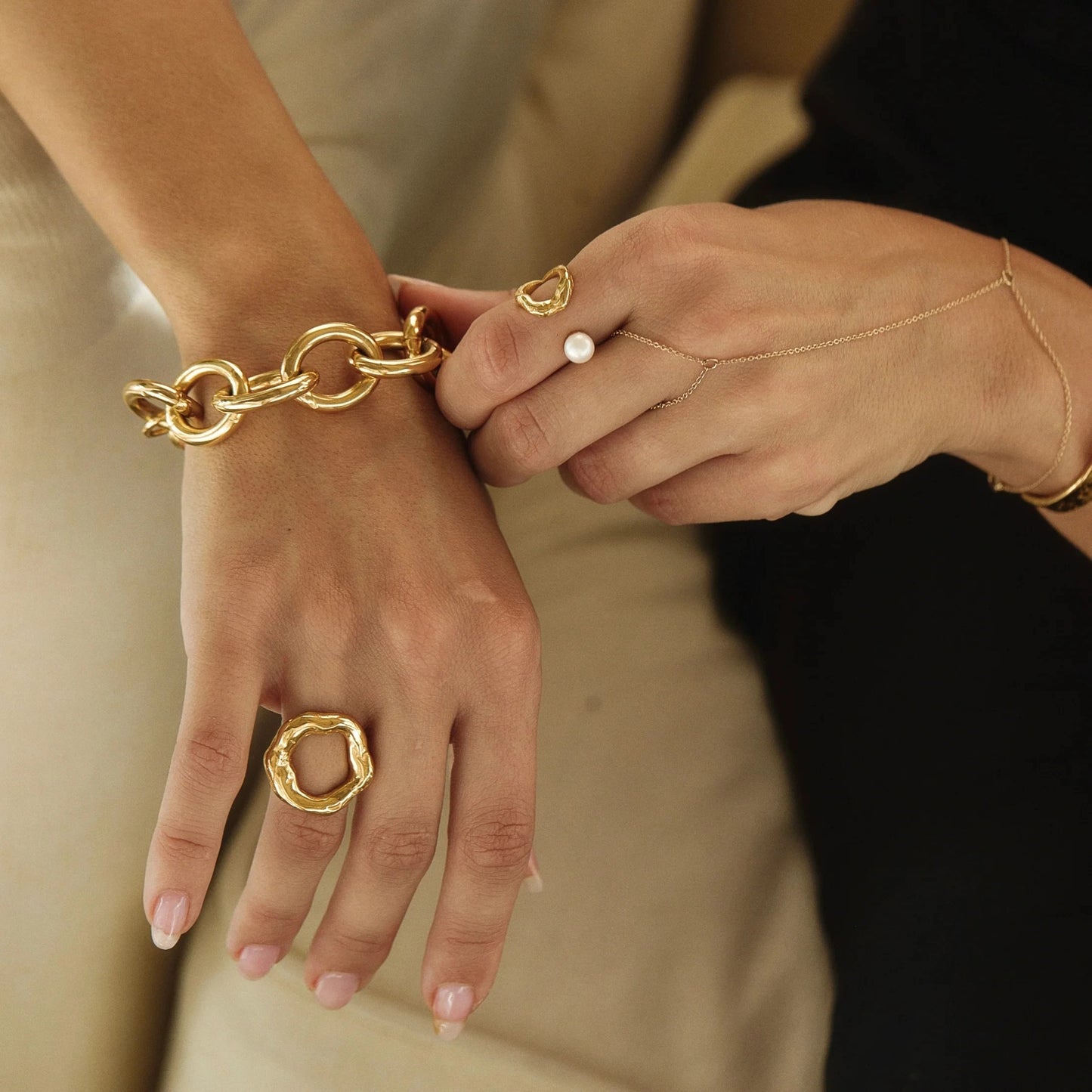 Bague luxueuse en or