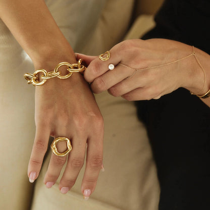Bague luxueuse en or