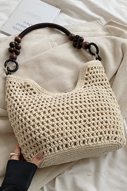 Retro Hollow Straw Shoulder Bag
