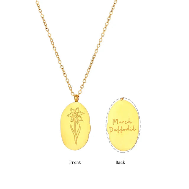Collier à breloques fleurs
