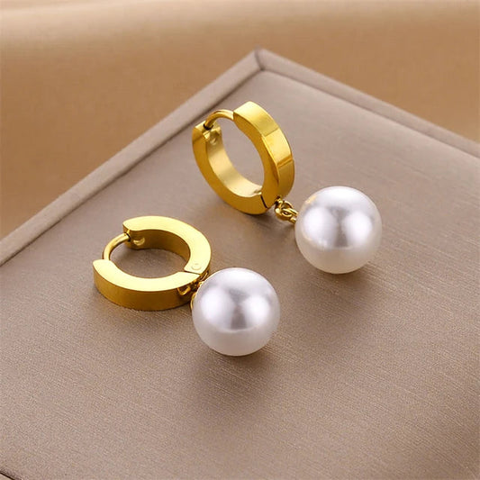 Odette | Boucles d'oreilles créoles dorées