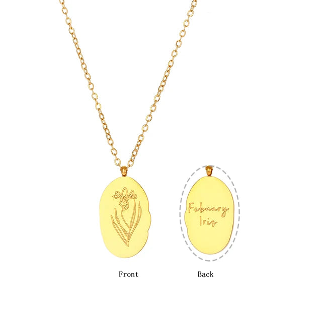 Collier à breloques fleurs