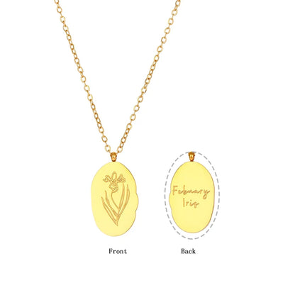 Collier à breloques fleurs
