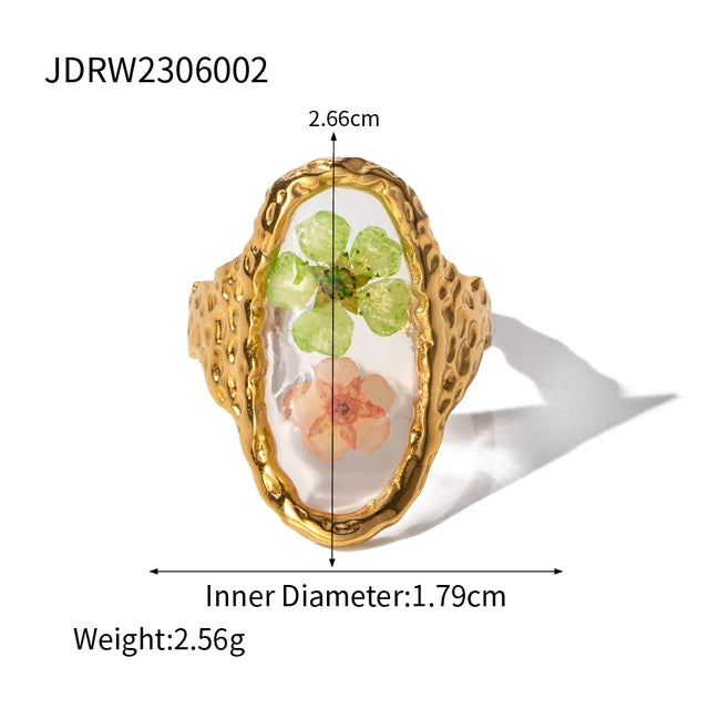 Bague Fleur Rétro