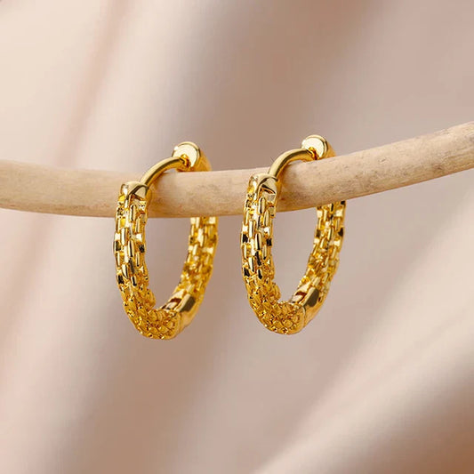 Sophie | Boucles d'oreilles créoles dorées