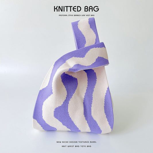 Knitted Bag - Waves
