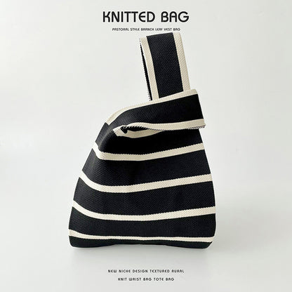 Sac Tricoté - Fines Rayures