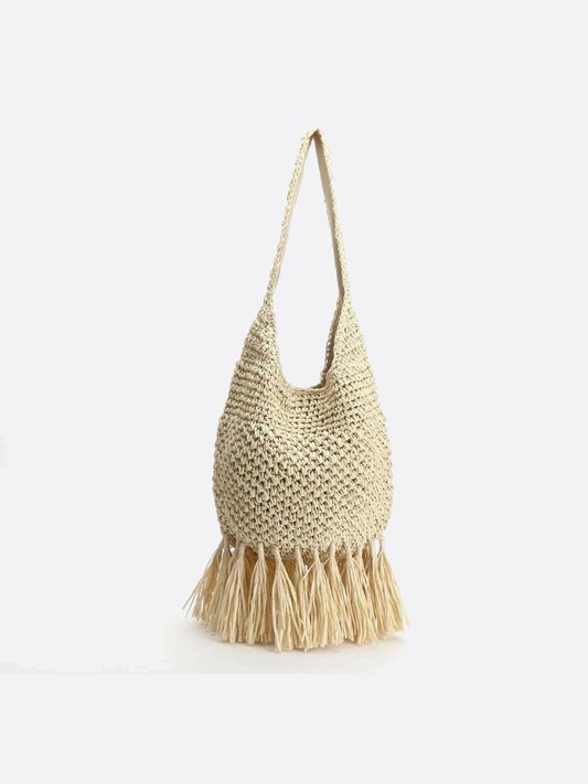 Straw tote bag