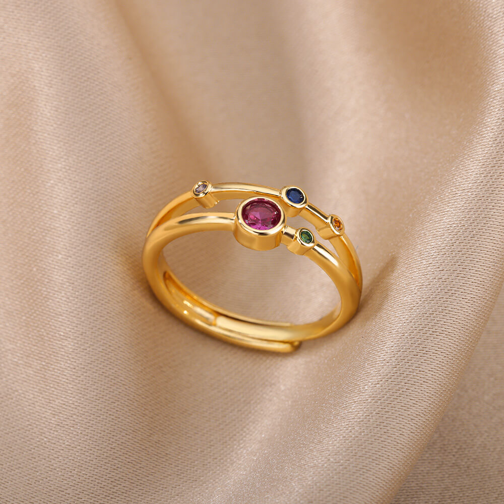 Margaux | Bagues glamour colorées
