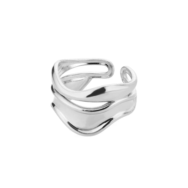 Bague vague incurvée