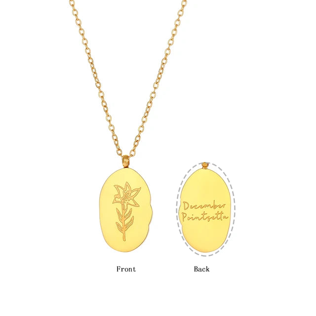 Collier à breloques fleurs