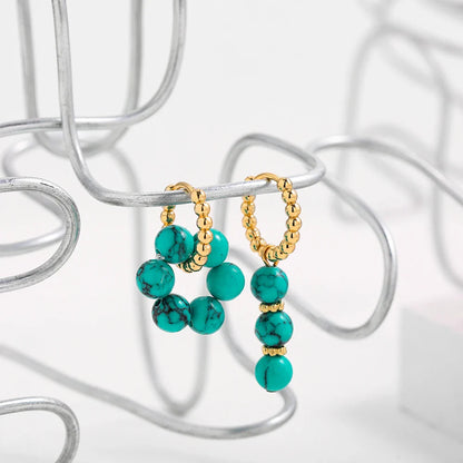 Clarisse | Boucles d'oreilles colorées complexes
