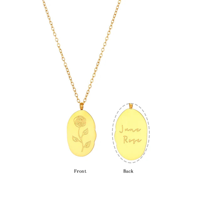 Collier à breloques fleurs