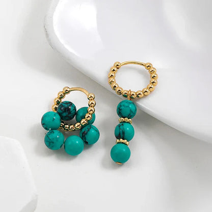 Clarisse | Boucles d'oreilles colorées complexes