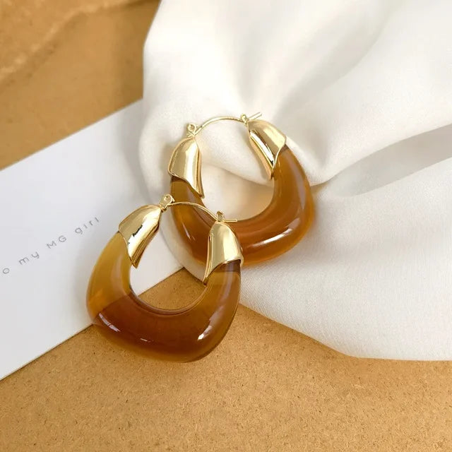 Émilie | Transparent Stone Earrings