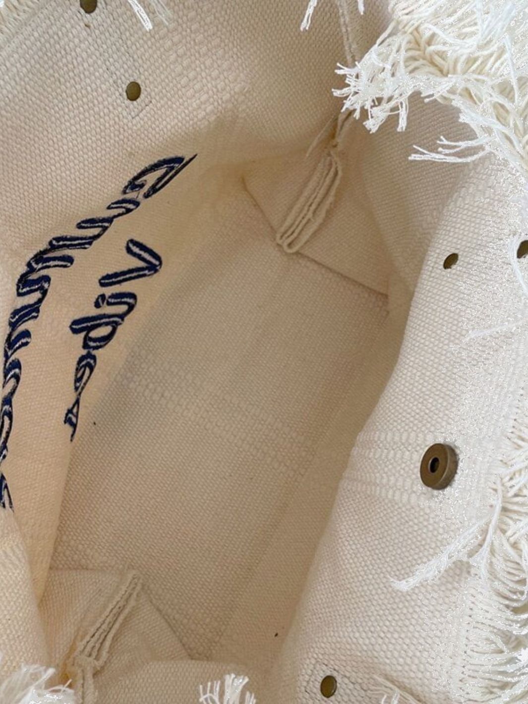 Large Summer Canvas Tote Bag