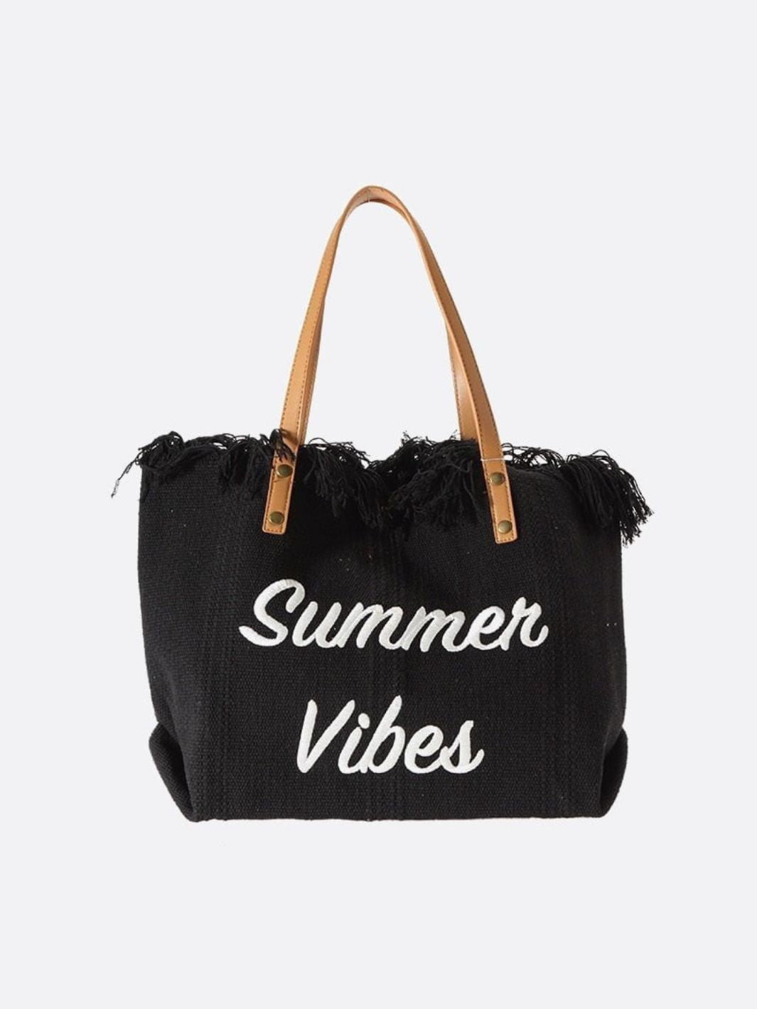 Large Summer Canvas Tote Bag