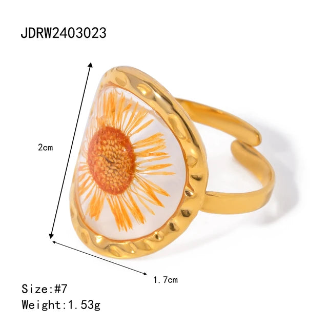 Bague Fleur Rétro