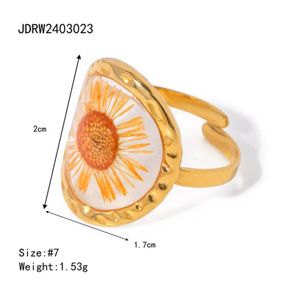 Bague Fleur Rétro