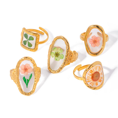 Bague Fleur Rétro