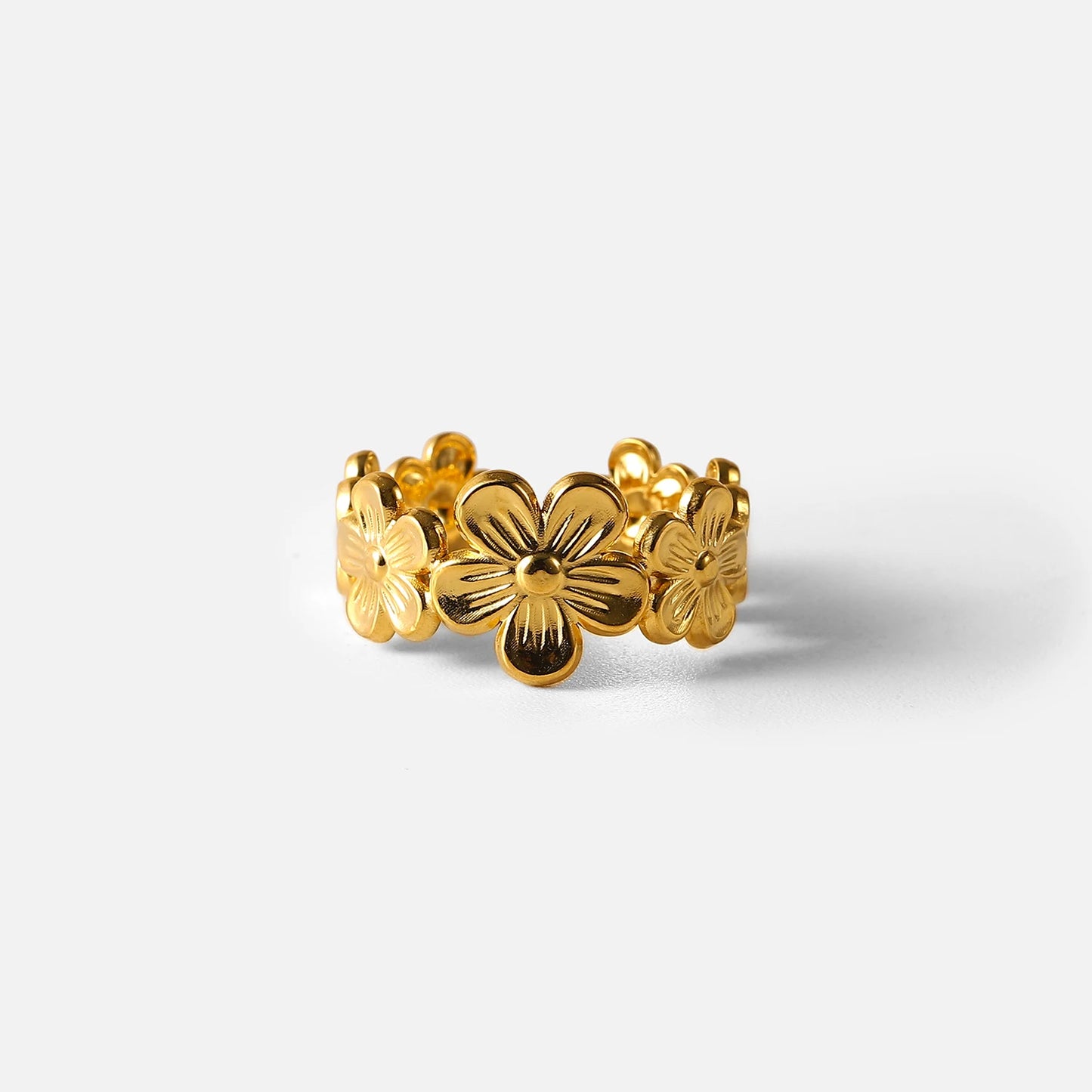 Golden Flower Rings