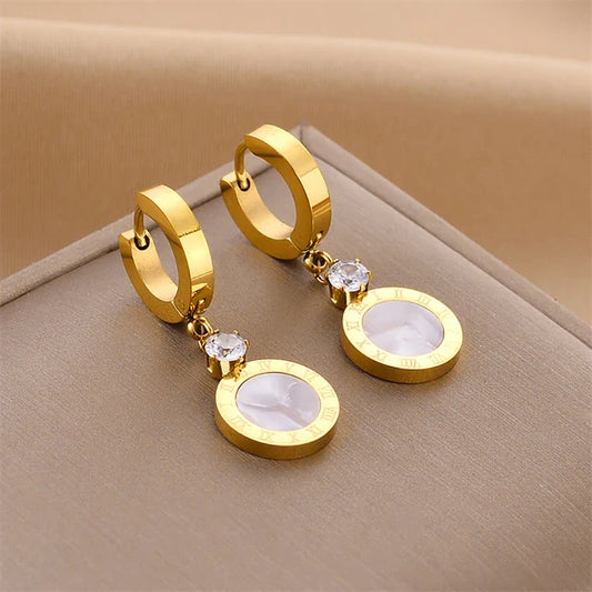 Ophélie | Boucles d'oreilles créoles dorées