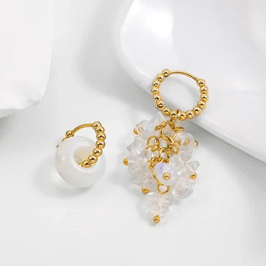 Charlotte | Boucles d'oreilles colorées complexes