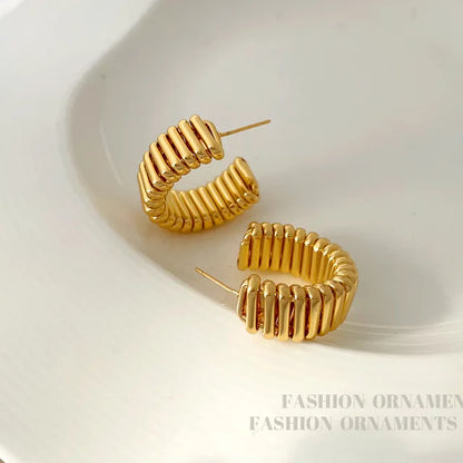 Boucles d'oreilles mode en or