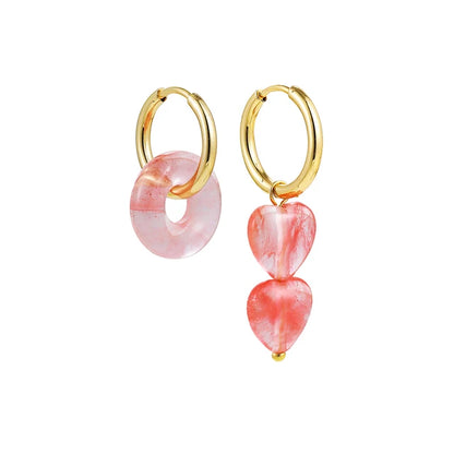 Anaïs | Boucles d'oreilles colorées complexes