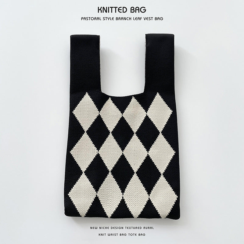 Knitted Bag - Diamond