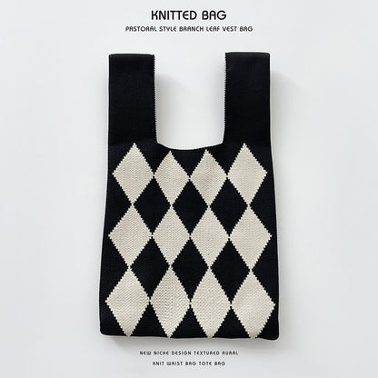 Knitted Bag - Diamond