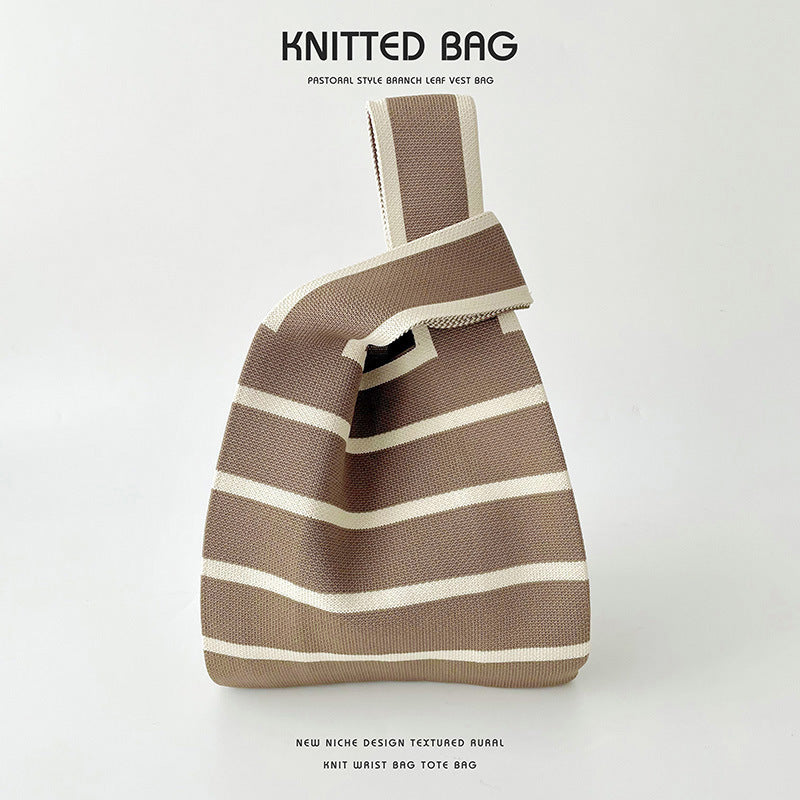 Sac Tricoté - Fines Rayures