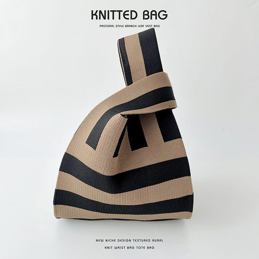 Knitted Bag - Mix Stripes