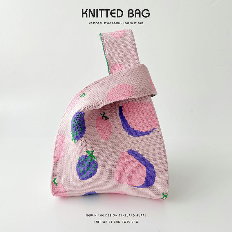 Knitted Bag - Fruits