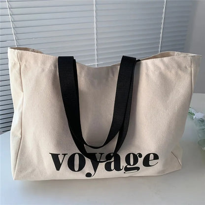 Large Canvas Tote Bag - Voyage
