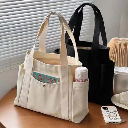 Classic Canvas Square Tote Bag