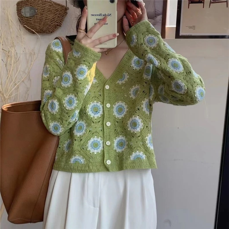 Lace Crochet Boho Cardigan