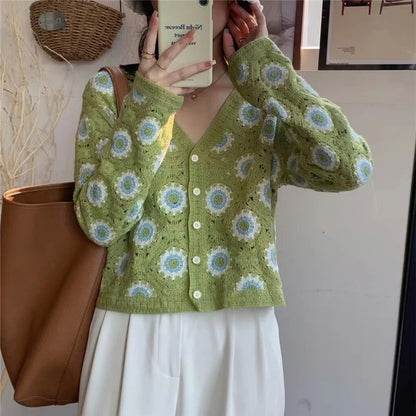 Lace Crochet Boho Cardigan