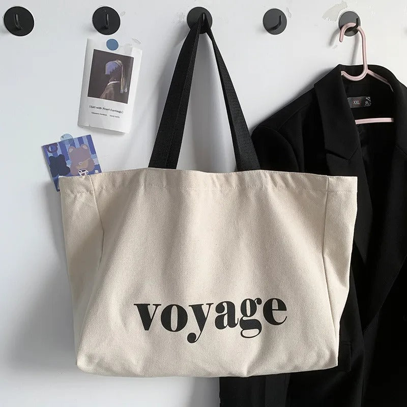 Large Canvas Tote Bag - Voyage