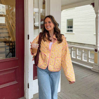 Printed Quilted Cotton Jacket