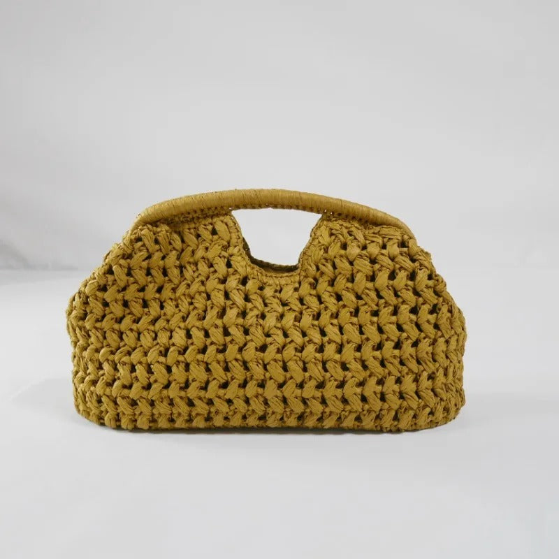 Elegant Summer Raffia Handbag